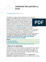 Impacto Ambiental Del Petróleo y El Gas Natural