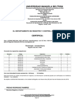 Certificado Estudios Lozano