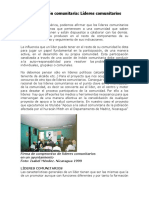 Líderes comunitarios y sus funciones