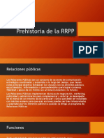 Pre Historia de La RRPP