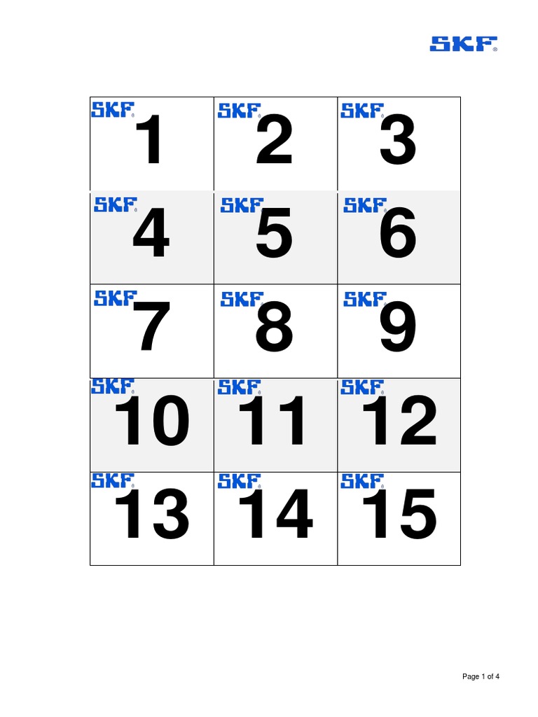Numeración Lockers Pdf 