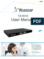 User Manual Yeastar TA1610 v40.19