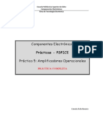 Práctica 5. Operacionales PSPICE Práctica Completa