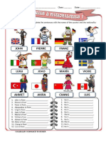 Countries and Nationalities 1 Ws 58391