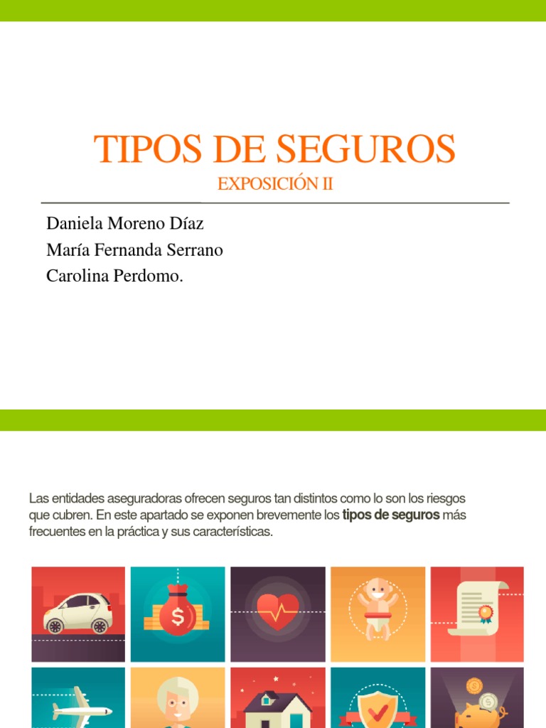 Tipos de Seguros y sus Características | PDF | Seguro | Business