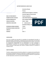 Fi0140 Gestion Financiera de Largo Plazo - 2019 - I - GPC