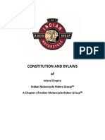 Indian Riders Group Constitution Abridged