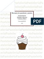 Recetario de Pastelería y Postres Entrega #2