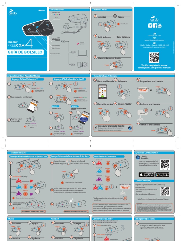 Freecom 4 Manual Español | PDF | Electrónica | Telecomunicaciones