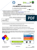 MSDS Cera antideslizante polimérica