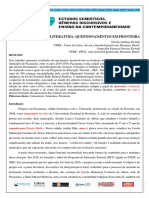 Letramento e Literatura Questionamentos Em Fronteira_versão Gislene