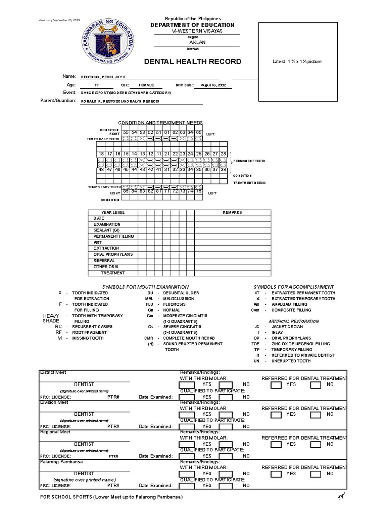 2020 Dental Certificate 1 | PDF | Dentistry | Animal Anatomy