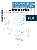 Ficha de Simetría para Primero de Primaria