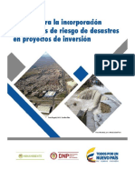guía para la incorporación de análisis de riesgos de desastres en proyectos de inversión 