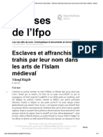 Ragib Esclaves Et Affranchis Dans Les Art Islam Medieval