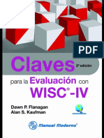 Claves para La Evaluacion Con WISC IV