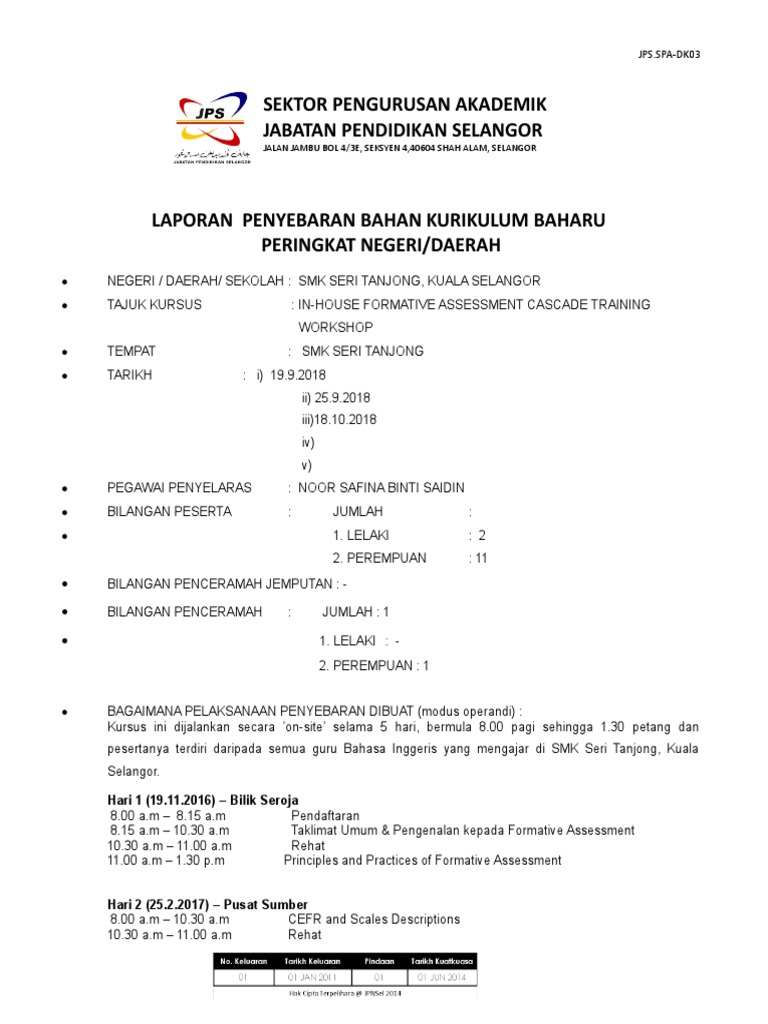 4 Jps - Spa-Dk03 - Contoh Laporan Ladap  PDF