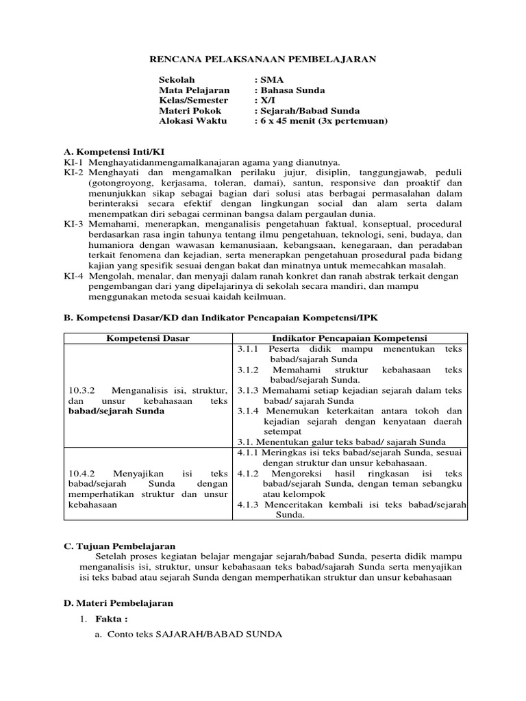 Carita Babad Sunda Cara Golden