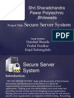 Shri Sharadchandra Pawar Polytechnic, Bhilewada: Secure Server System