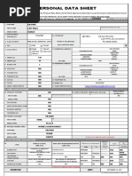 Personal Data Sheet