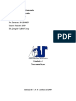 Trabajo de Teorema de Bayes