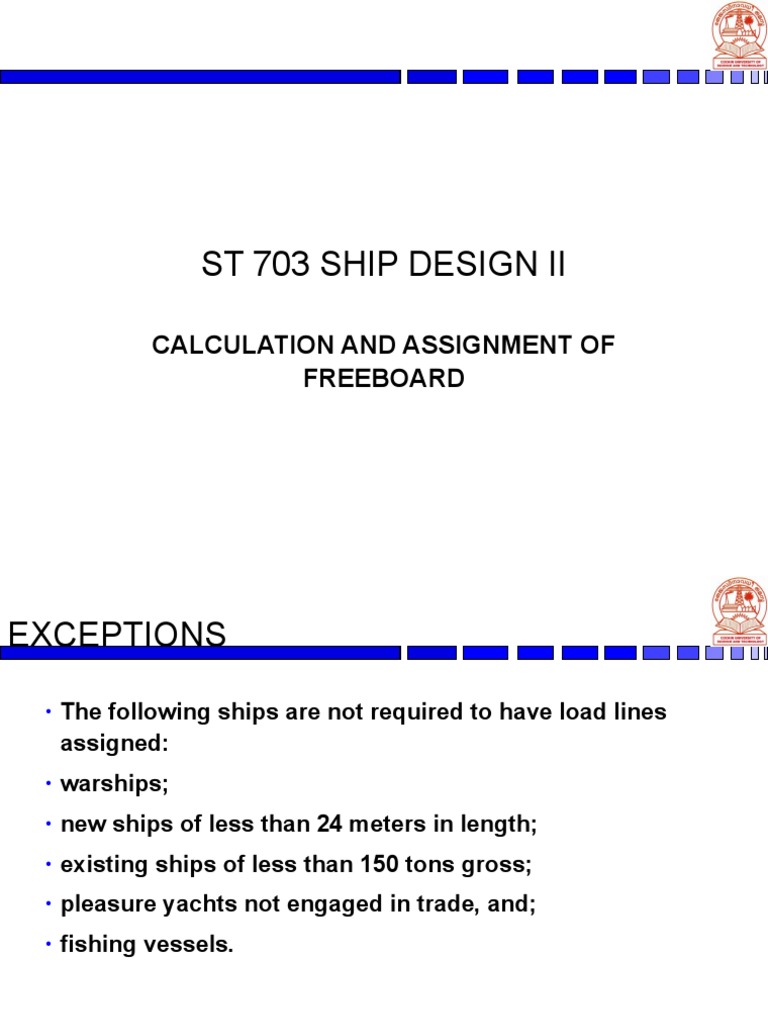 Freeboard Calculation and Assignment Guide | PDF | Deck (Ship) | Ships