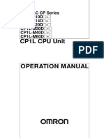 Cp1L Cpu Unit: Operation Manual