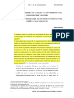 Del Texto Al Maestro Movimientos en El Curriculo de Filosofìa Argentina1