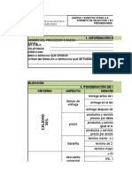 Formatos de Selcciòn y Reevaluaciòn de Proveedores Ev.11