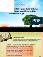 Harga Beli, Harga Jual, Untung-Rugi, Persentase Untung, Dan Persentase Rugi