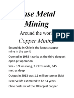Base Metal Mining: Around The World