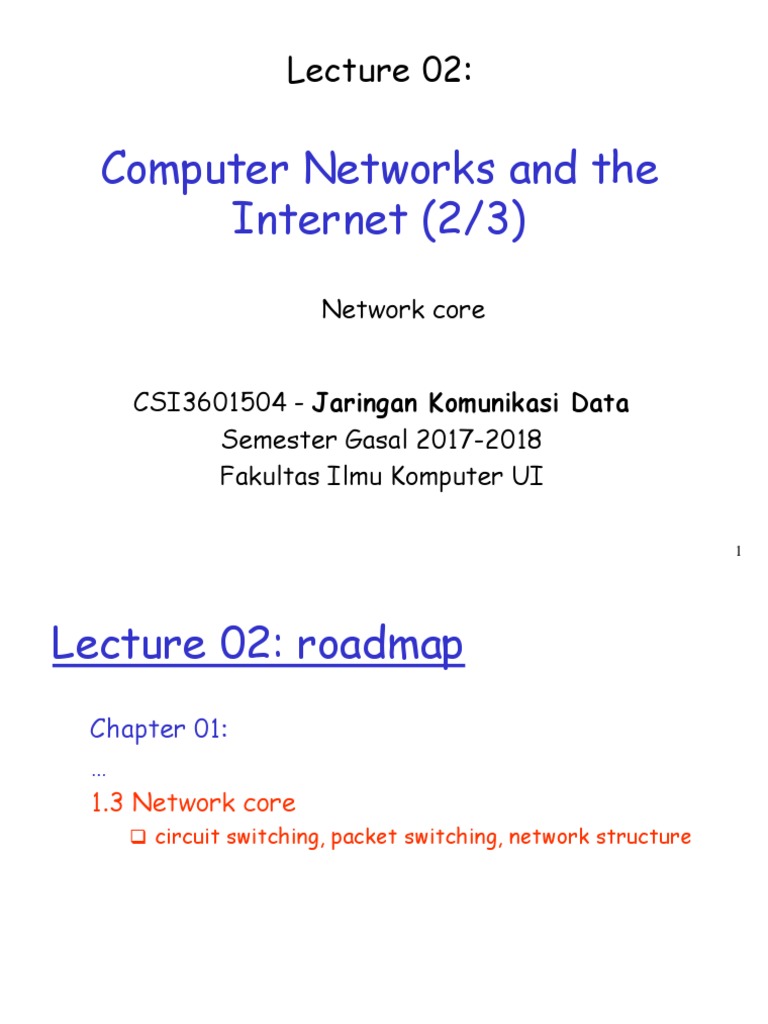 Computer Networks: Core Concepts Explained | PDF | Packet Switching ...