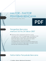 Faktor - Faktor Penyebab Bencana