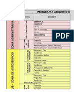 Programa Arq. - Centro Comercial