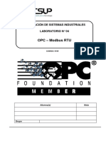 Configuración servidor OPC Modbus RTU