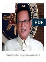 President: Benigno Simeon Cojuangco Aquino III