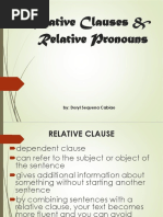 Relative Clauses