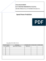 Dwg. No. 17.17.0045 PS 01 (Speed Power Prediction)