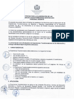 Directrices Experiencias Transformadoras 2019 Docente PDF