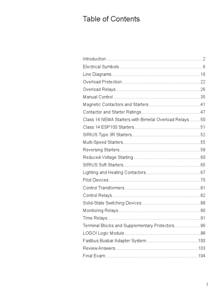 Electric Control System PDF Relay Switch