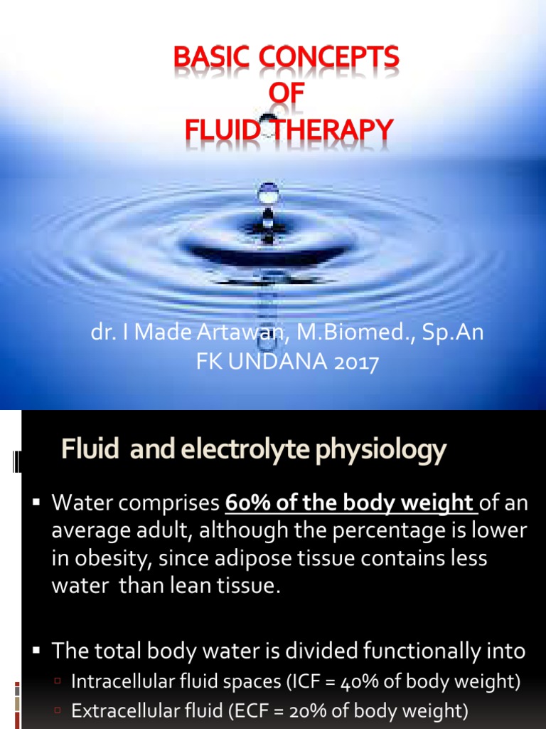 Basic of Fluid Therapy Ima PDF Intravenous Therapy Osmosis