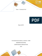 Juan David Pinzon - Tarea 5 - Evaluaciòn Final