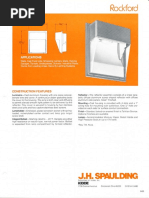 Spaulding Lighting Rockford Spec Sheet 5-82