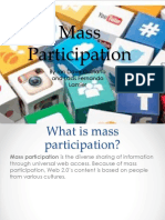 Mass Participation: by Ian Dave Gultiano and Lads Fernando Lamier
