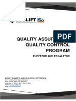 Quality Assurance / Quality Control Program: Elevator and Escalator
