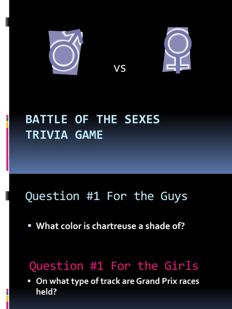 Battle Of The Sexes 1 - PURE ENERGY GO