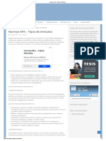 Normas APA - Tipos de Articulos PDF