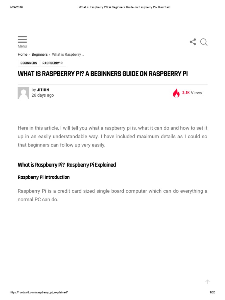 Raspberry Pi Guide: What is Raspberry Pi and How to Set it Up | PDF ...