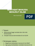 MARTABAT MANUSIA MENURUT ISLAM