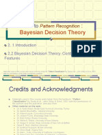 Bayesian Decision Theory: Intro To